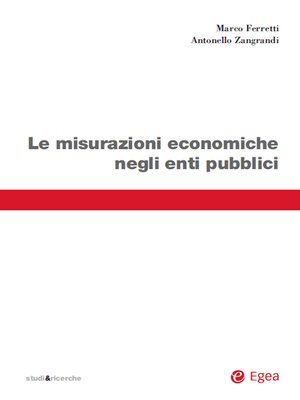 cover image of Le misurazioni economiche negli enti pubblici